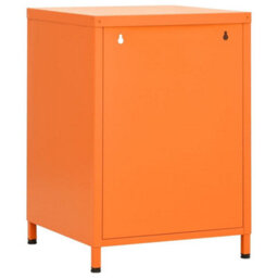 Berkfield Nightstands 2 Pcs Orange 35X35X51 Cm Steel - thumbnail 5
