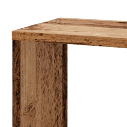 Walplus Wall Corner Shelf Old Wood 45X45X147 Cm Engineered Wood - thumbnail 7