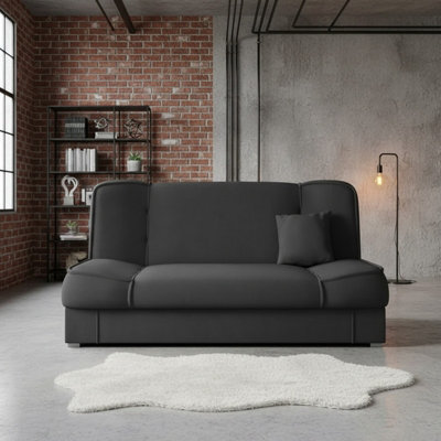 Gabi Comfortable 3 Seater Sofa Bed With Storage And Sleeping Function Graphite - image 1