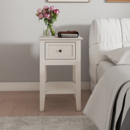 Melody Maison Pair Of One Drawer Bedside Tables - Rowley Pale Cream Range - thumbnail 5