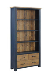 Baumhaus Splash Of Blue - Large Open Bookcase With Drawers - thumbnail 3