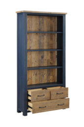 Baumhaus Splash Of Blue - Large Open Bookcase With Drawers - thumbnail 5