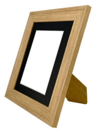Frames By Post Scandi Oak Frame With Black Mount For Image Size 4 X 3 Inch - thumbnail 4