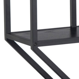 Furniture To Go Seaford Octagonal Metal Wall Shelf In Black - thumbnail 8