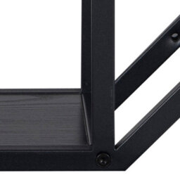 Furniture To Go Seaford Octagonal Metal Wall Shelf In Black - thumbnail 7