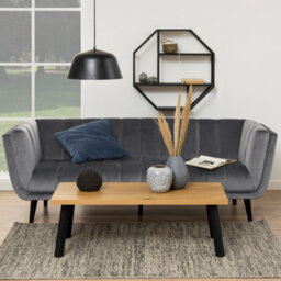 Furniture To Go Seaford Octagonal Metal Wall Shelf In Black - thumbnail 3
