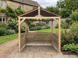 Edecks Atlas Ridgeline Outdoor Garden Gazebo Pressure Treated Outdoor Timber Diy Kit 8Ft X 8Ft With Steel Spikes - thumbnail 2