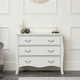 Melody Maison Large 3 Drawer Chest Of Drawers - Elizabeth Ivory Range - thumbnail 4