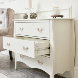 Melody Maison Large 3 Drawer Chest Of Drawers - Elizabeth Ivory Range - thumbnail 5