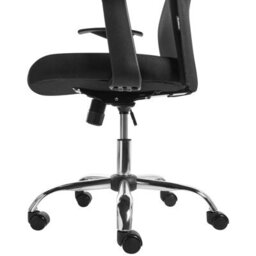 Beliani Office Chair Zuno Fabric Black - thumbnail 8