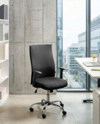 Beliani Office Chair Zuno Fabric Black - thumbnail 2