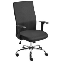 Beliani Office Chair Zuno Fabric Black - thumbnail 5