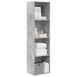 Berkfield Versatile Bookcase Concrete Grey 40X30X152 Cm Engineered Wood - thumbnail 4