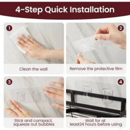 Corner Shower Caddy, 2 Pcs Organiser Storage Rack Self Adhesive Bathroom Shelf - thumbnail 4