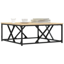 Berkfield Durable Coffee Table Sonoma Oak 70X70X30 Cm Engineered Wood - thumbnail 3