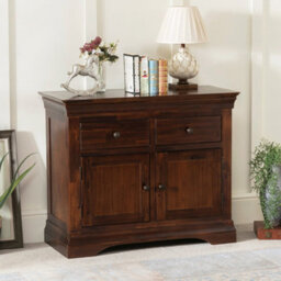 The Furniture Market French Hardwood Mahogany Stained Small Sideboard