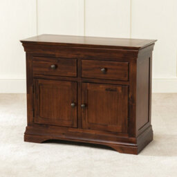 The Furniture Market French Hardwood Mahogany Stained Small Sideboard - thumbnail 4