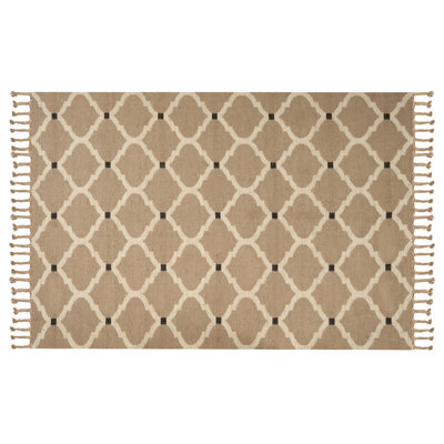 Beliani Rug Orencik Beige 200 X 300 Cm Jute - image 1