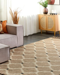 Beliani Rug Orencik Beige 200 X 300 Cm Jute - thumbnail 2