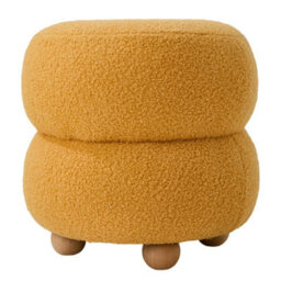 Yellow Footstool Ottoman Stool Pouffe Seat Vanity Dressing Table Stool - thumbnail 5
