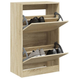 Walplus Shoe Cabinet Sonoma Oak 60X34X96.5 Cm Engineered Wood - thumbnail 1