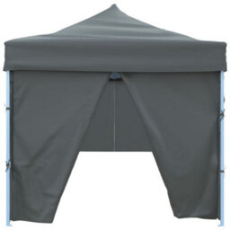 Walplus Folding Pop-Up Party Tent Garden Gazebo Canopy With 8 Sidewalls 3X9 M Anthracite - thumbnail 6