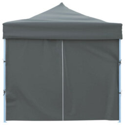 Walplus Folding Pop-Up Party Tent Garden Gazebo Canopy With 8 Sidewalls 3X9 M Anthracite - thumbnail 4