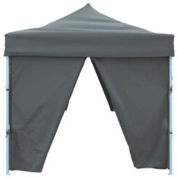 Walplus Folding Pop-Up Party Tent Garden Gazebo Canopy With 8 Sidewalls 3X9 M Anthracite - thumbnail 5