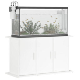 Walplus Aquarium Stand White 101X41X58 Cm - Engineered Wood Cabinet With 6 Door Compartments (Fish Tank Not Included) - thumbnail 4