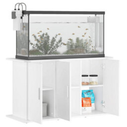 Walplus Aquarium Stand White 101X41X58 Cm - Engineered Wood Cabinet With 6 Door Compartments (Fish Tank Not Included) - thumbnail 3