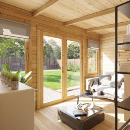 Billyoh Fraya Pent Log Cabin - 4.0M X 2.5M (13 X 8Ft) - 28mm - thumbnail 3
