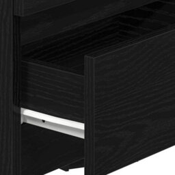 Berkfield Bedside Cabinet With 2 Drawers Black 40X33X60 Cm - thumbnail 8