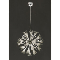 Luminosa Lighting Luminosa Love Pendant Large 11 Light G4 Polished Chrome/white Glass, Not Led/cfl Compatible Item Weight: 19Kg - thumbnail 2