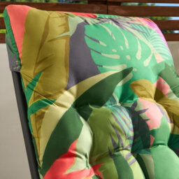 Ohs Palm Print Gravity Chair Seat Cushion Outdoor Garden Water Resistant - thumbnail 2