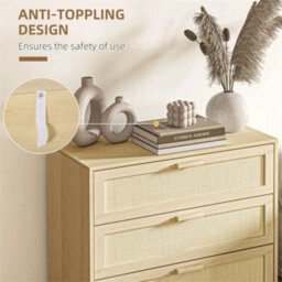 3 Drawer Chest Drawers Cabinet Sideboard Storage Unit Bedroom Furniture - thumbnail 5