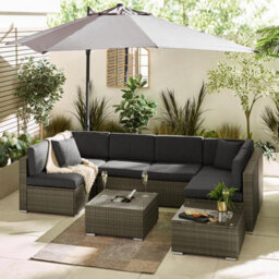 Furniturebox Uk Orlando Grey Rattan Garden Coffee Table + Ice Bucket - thumbnail 4