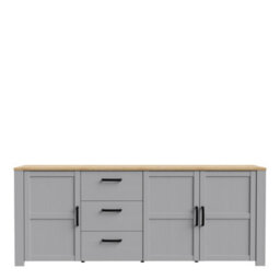 Furniture To Go Bohol Large Sideboard In Riviera Oak/grey Oak - thumbnail 2