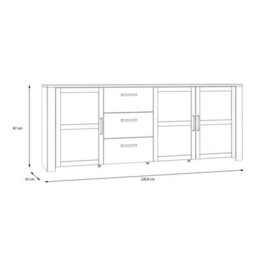 Furniture To Go Bohol Large Sideboard In Riviera Oak/grey Oak - thumbnail 7