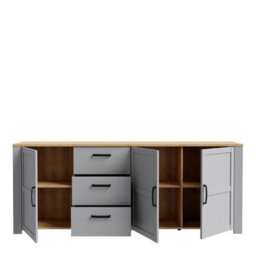 Furniture To Go Bohol Large Sideboard In Riviera Oak/grey Oak - thumbnail 4