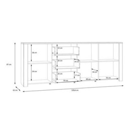 Furniture To Go Bohol Large Sideboard In Riviera Oak/grey Oak - thumbnail 8