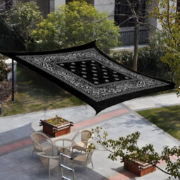 Black 1.8X1.8M Rectangular Shade Sail Waterproof Uv Resistant - thumbnail 3