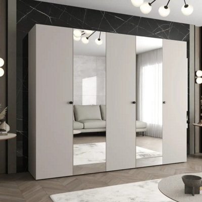 Arte Parma Ii 250Cm Cashmere Hinged Door Wardrobe - Calm Sophistication With Purposeful Design - image 1