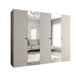 Arte Parma Ii 250Cm Cashmere Hinged Door Wardrobe - Calm Sophistication With Purposeful Design - thumbnail 2