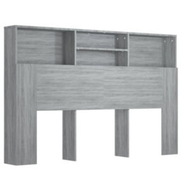 Vidaxl Headboard Cabinet Grey Sonoma 160X19X103.5 Cm Headboard Cabinets - thumbnail 2