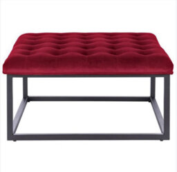 Falun Footstool Smaller Size Ruby Red Homeliving - thumbnail 2