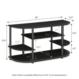 Walplus Furinno Jaya Simple Design Corner Tv Stand, 15116Ex - thumbnail 2