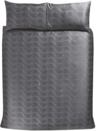Smart Living Luxury Hotel Quality Lurex Jacquard Swirl Duvet Cover With Pillowcases - thumbnail 3