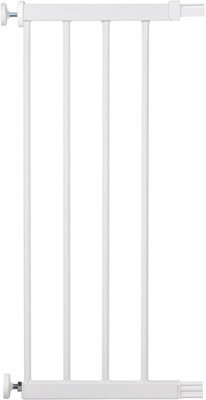 Safety 1 St Easy Close Metal 28 Cm Baby Gate Extension, No Drilling Or Screws Required, To Install Stair Pressure Fit White