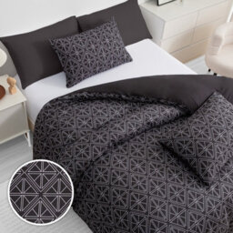 Lazzaro 100% Premium Brushed Microfiber King Duvet Cover Reversible Hotel Quality Bedding Set - thumbnail 6