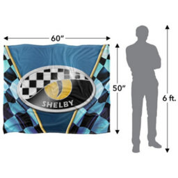 Carroll Shelby Silky Eye Supersoft Blanket Multicoloured (One Size) - thumbnail 5